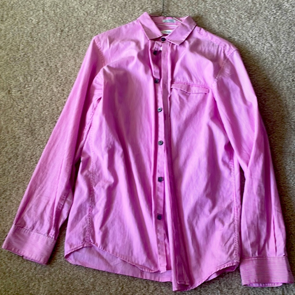 Calvin Klein mens dress shirt button down